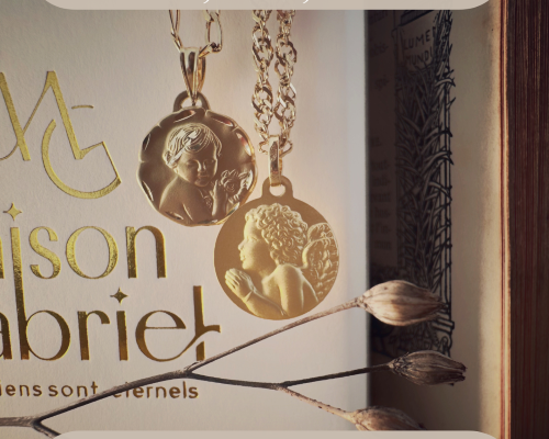Medaille bapteme ange gardien