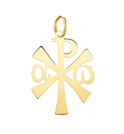 Pendentif "Chrisme" en or jaune 18 carats
