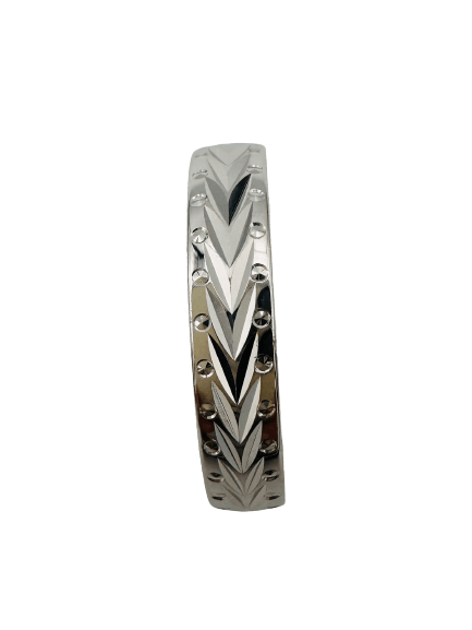 Bague Alliance Labyrinthe Argent Massif - Taille 53, 2,35g, Poinçon Un Peu Effacé, Occasion