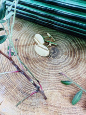 Boutons de manchette "Prestance" gravables en or jaune 18 carats poli brillant - Maison Gabriel