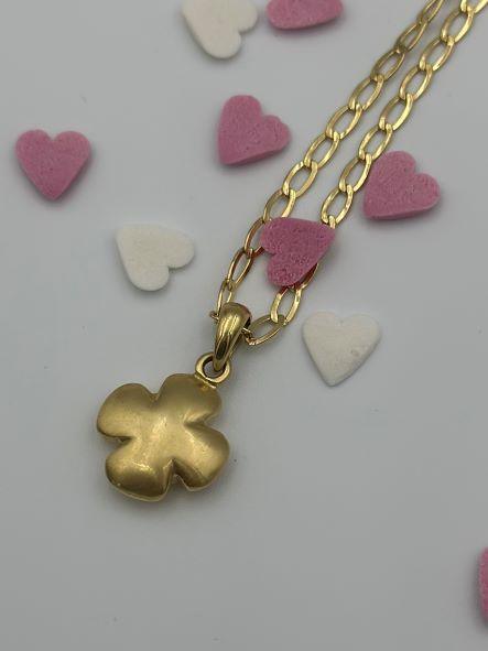 Croix "Alegria" en or jaune 18 carats poli, bordures arrondies - Maison Gabriel