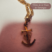 Croix de Camargue en or jaune 18 carats - Maison Gabriel