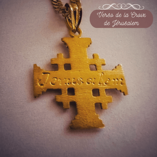 Croix de Jérusalem en or jaune 18 carats - Maison Gabriel