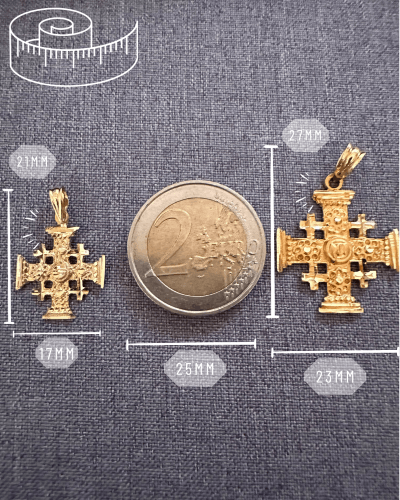 Croix de Jérusalem en or jaune 18 carats - Maison Gabriel