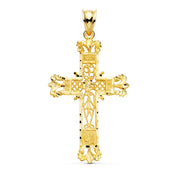 Croix "Etincelle" en or jaune 18 carats, finition ajourée - Maison Gabriel