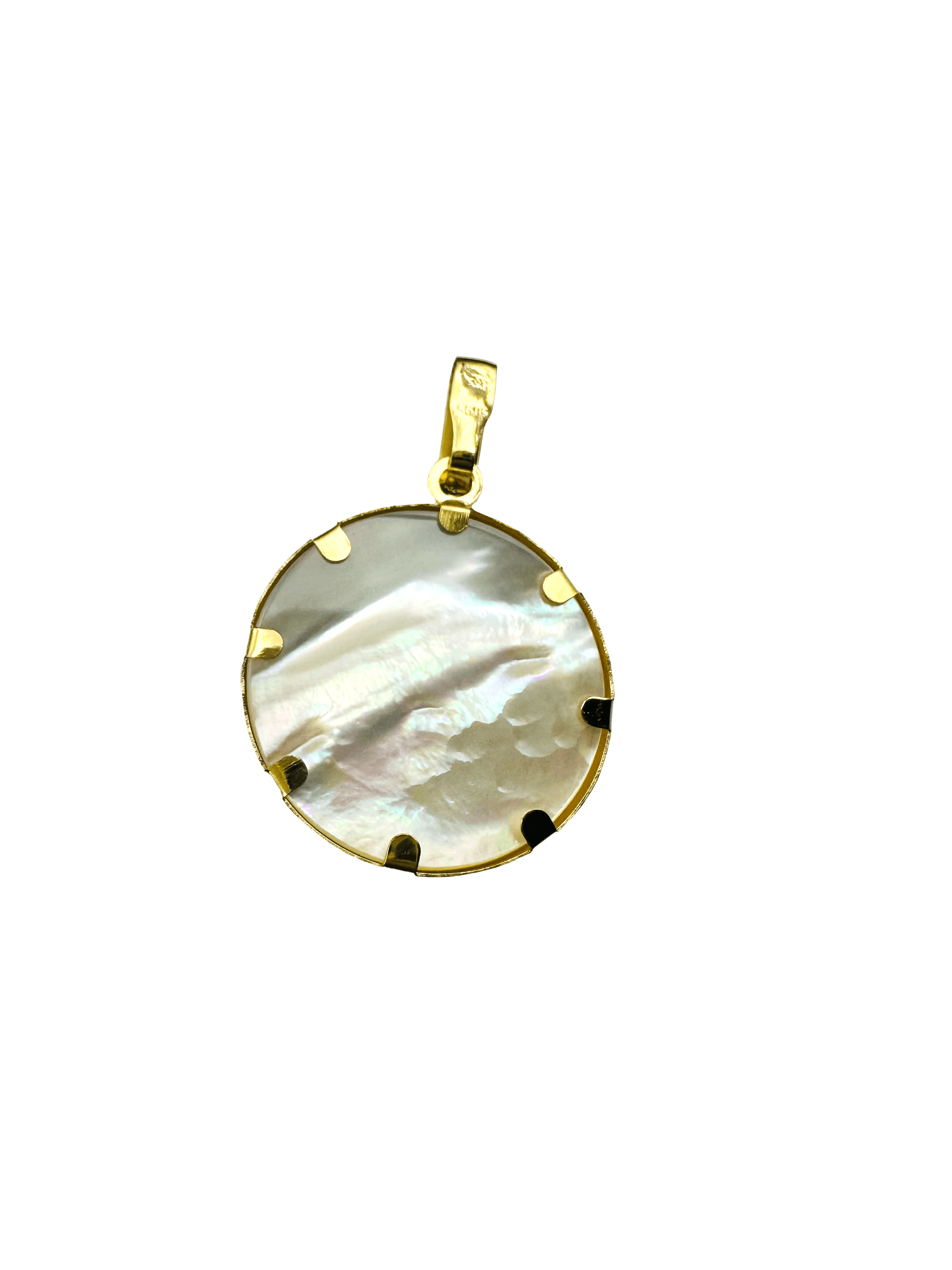 Pendentif Arbre de vie en nacre et or 18 carats finition brillante - Maison Gabriel