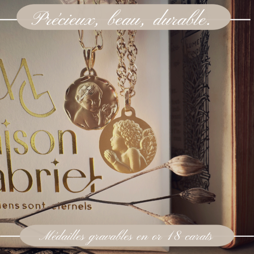 Medaille bapteme ange gardien