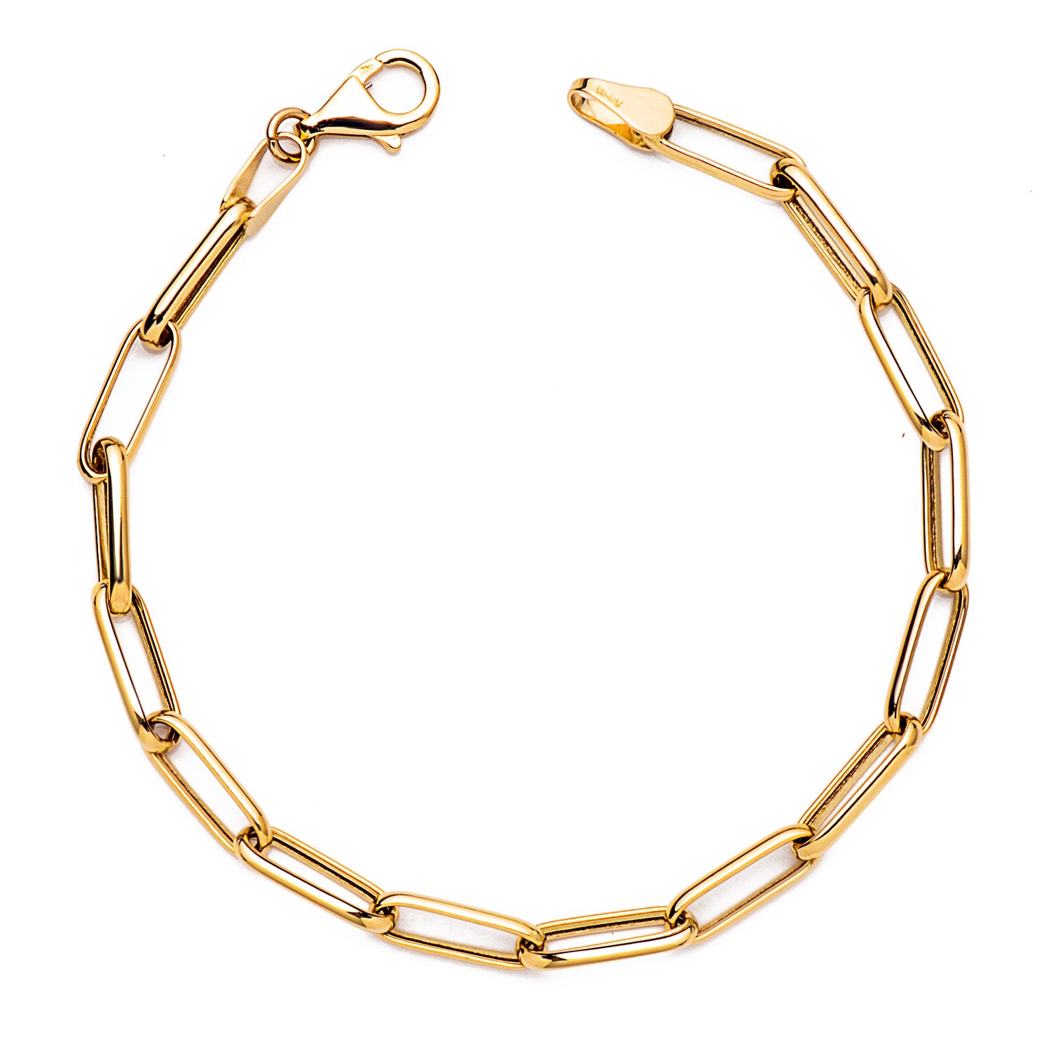 Bracelet "Eclat Urbain", à large maillons en or 18 carats