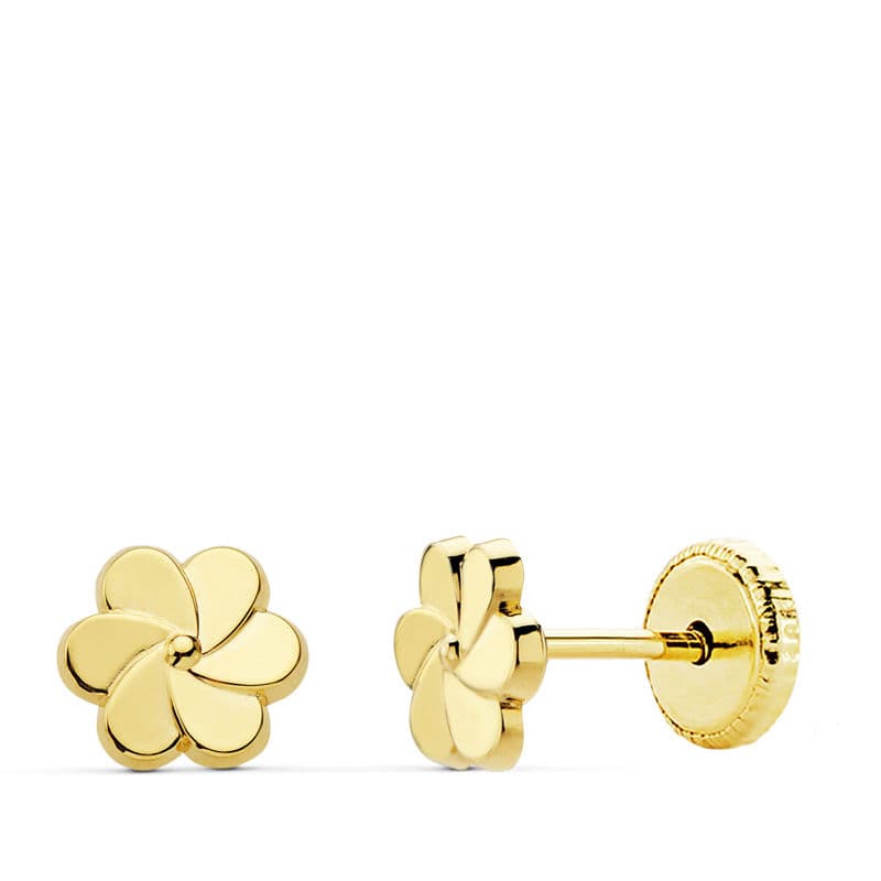 Boucles d'oreilles "Flora" en or 18 carats