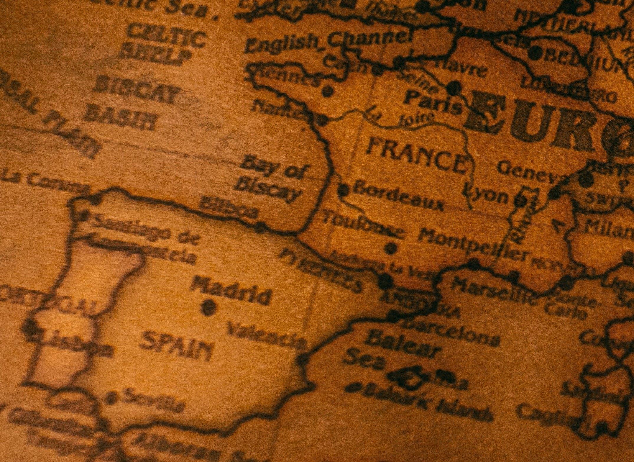Carte_Espagne_et_France - Maison Gabriel