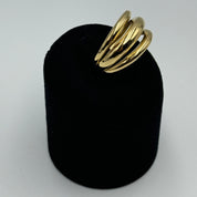 Bague "3 anneaux cintrés" en or 18 carats