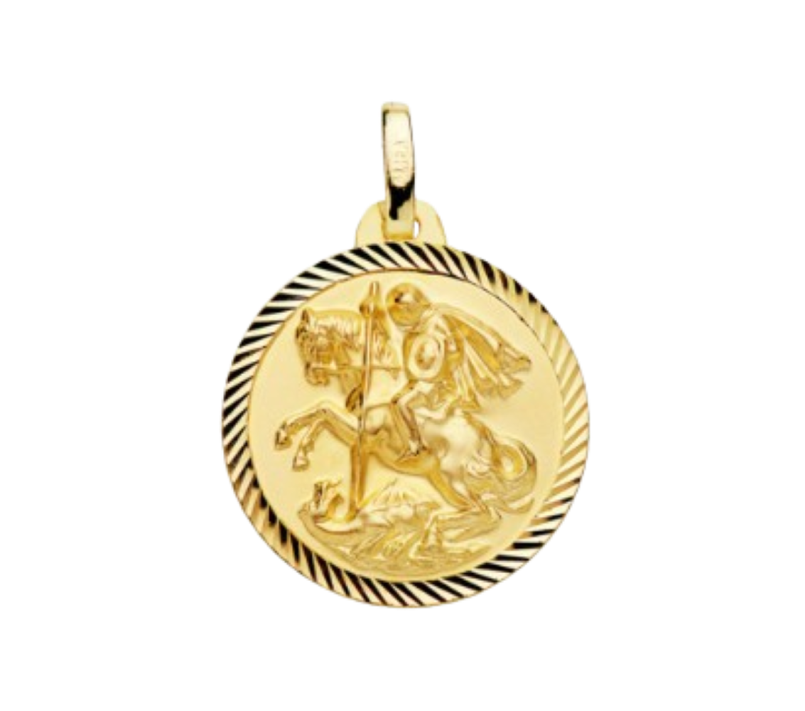 Médaille du Courage, Saint-Georges en or 18 carats