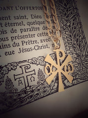 Pendentif "Chrisme" en or jaune 18 carats