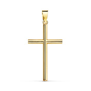 Croix "Humilité" en or jaune 18 carats, finition polie brillante