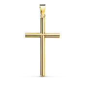 Croix "Humilité" en or jaune 18 carats, finition polie brillante