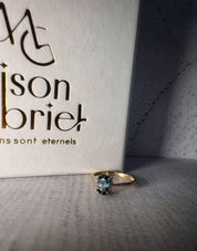 Bague "La belle vie!", en or jaune 18 carats et pierres fines - Maison Gabriel