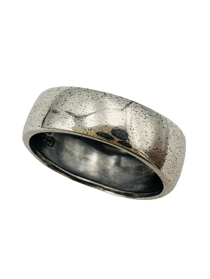 Bague "Sillages" sculptée, gravable, en argent 925 - Maison Gabriel