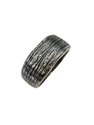 Bague "Sillages" sculptée, gravable, en argent 925 - Maison Gabriel
