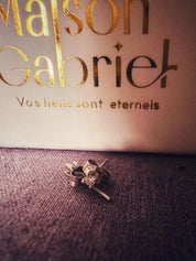 Boucles d'oreilles "Comètes" en or blanc 18 carats et diamants - Maison Gabriel