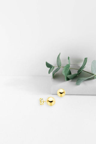 Boucles d'oreilles "Romance" en or jaune 18 carats, finition polie brillante - Maison Gabriel