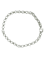 Bracelet "Ariel", maille Jaseron forte en argent 925 - Maison Gabriel