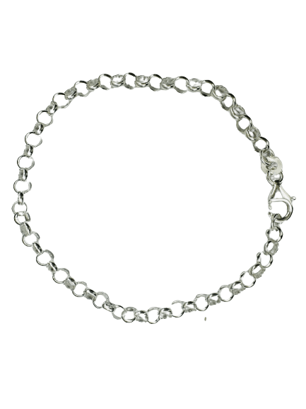 Bracelet "Ariel", maille Jaseron forte en argent 925 - Maison Gabriel