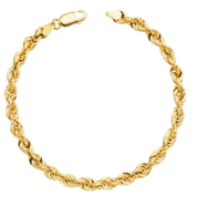 Bracelet "Constantine", corde torsadée en or 18 carats - Maison Gabriel