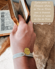 Bracelet ou lien "Marcel" en ruban de Lin naturel - Maison Gabriel