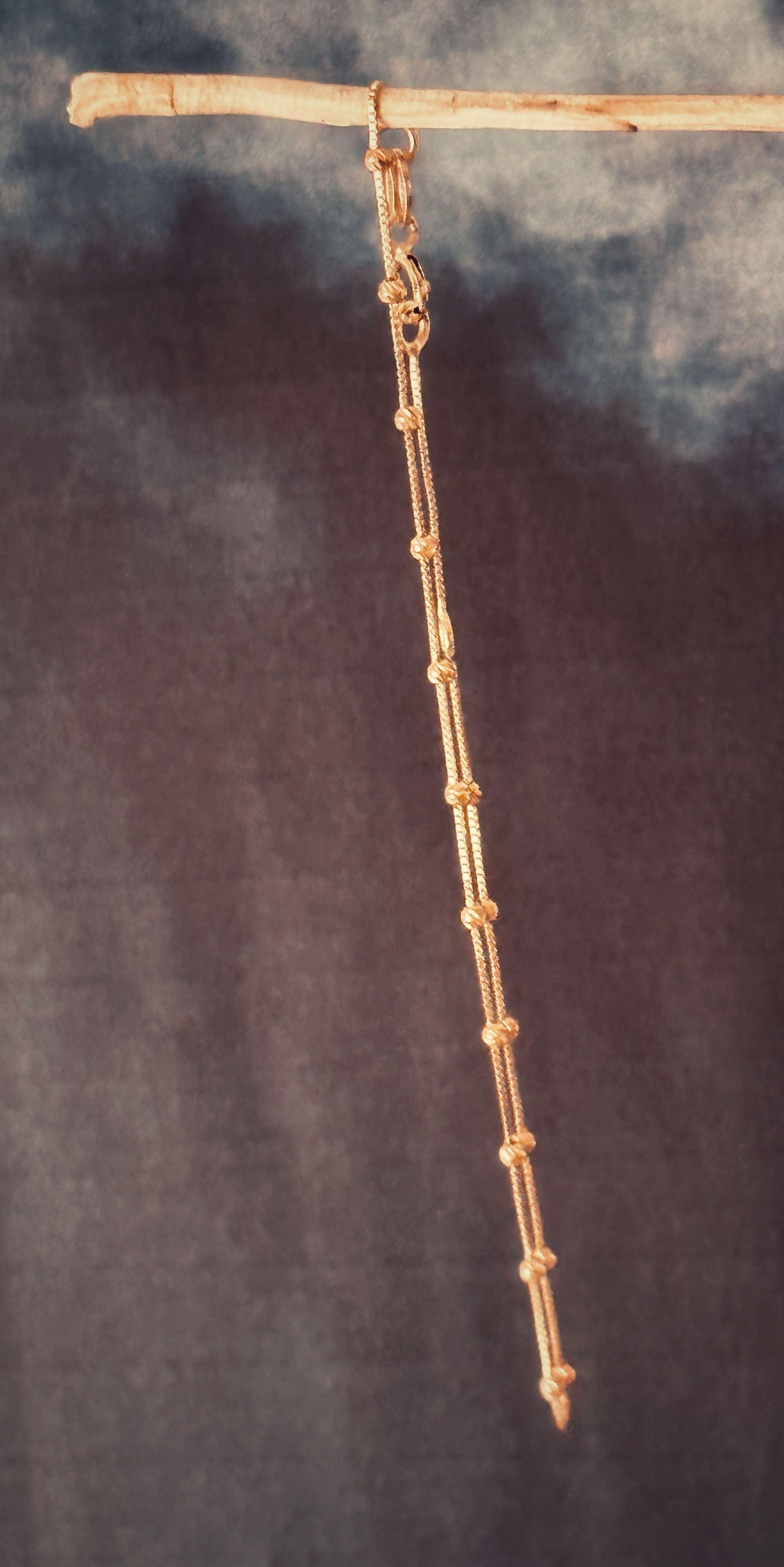 Bracelet "Valentina", maille Vénitienne et sphères ciselées, en or jaune 18 carats - Maison Gabriel