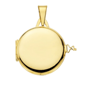 Cassolette ronde "Félicia" gravable, en or jaune 18 carats - Maison Gabriel