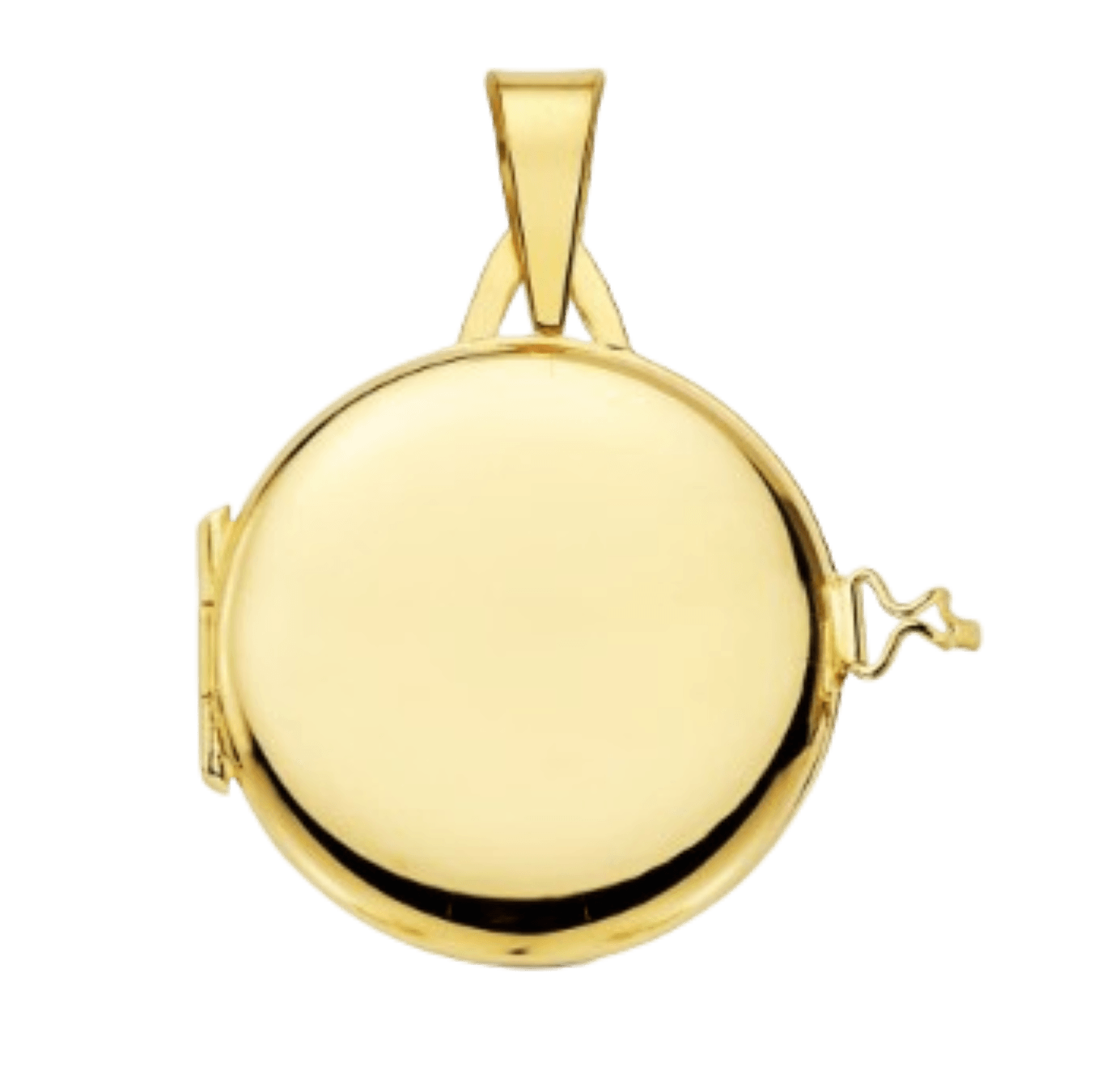Cassolette ronde "Félicia" gravable, en or jaune 18 carats - Maison Gabriel