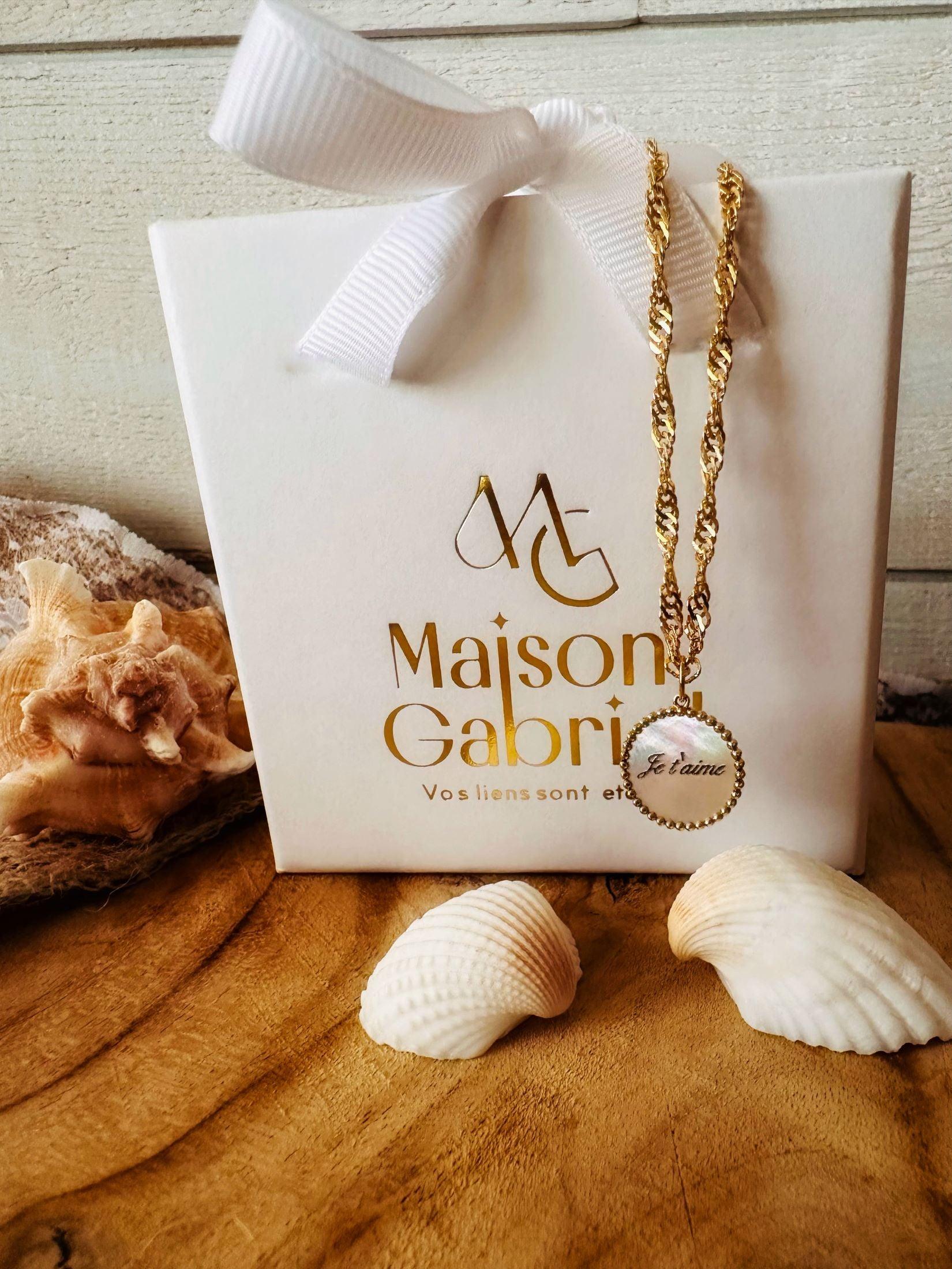 Chaîne corde torsadée Singapour en or jaune 18 carats - Maison Gabriel