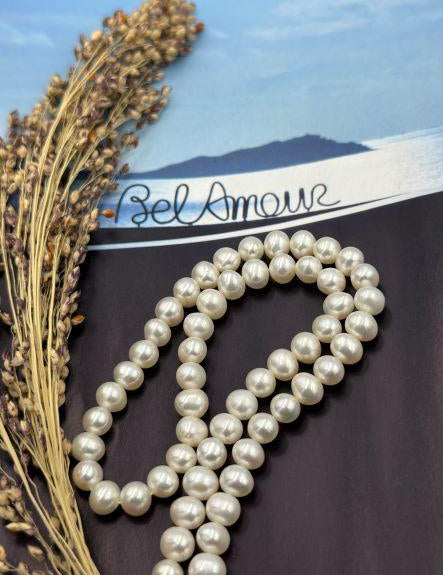 Collier "Délicatesse" en perles blanches rondes de culture et or jaune 18 carats - Maison Gabriel