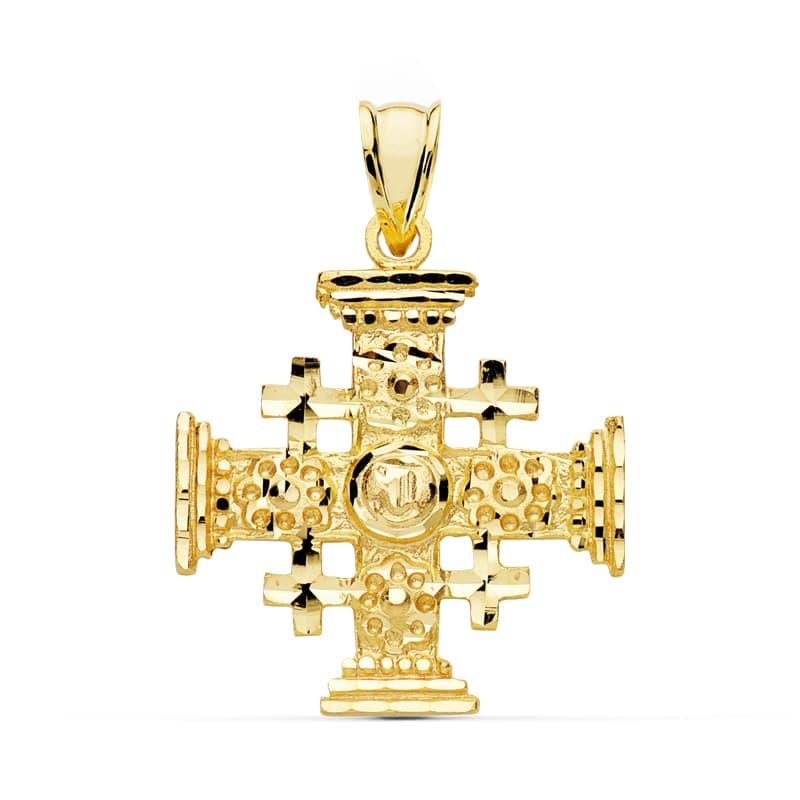 Croix de Jérusalem en or jaune 18 carats - Maison Gabriel