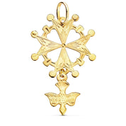 Croix Huguenote en or jaune 18 carats - Maison Gabriel