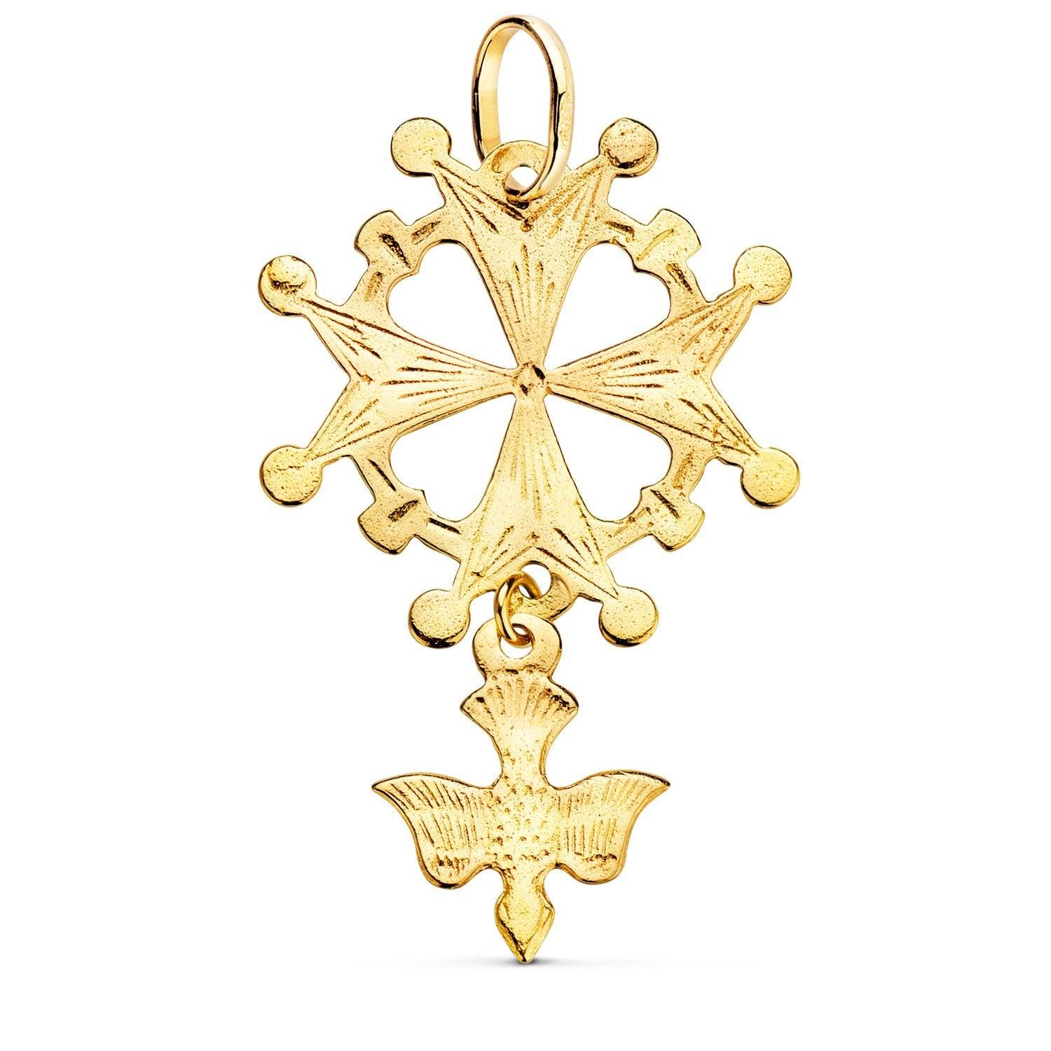 Croix Huguenote en or jaune 18 carats - Maison Gabriel