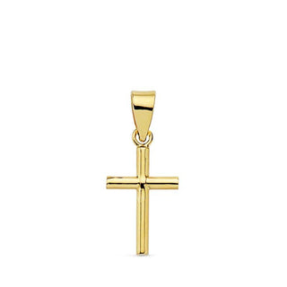 Croix "Humilité" en or jaune 18 carats, finition polie brillante - Maison Gabriel