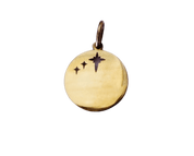 Médaille "Etoile du matin" gravable, ajourée étoiles, en or 18 carats - Maison Gabriel