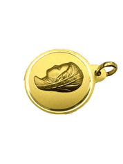 Médaille "Vierge Enfant" biseautée en or jaune 18 carats - Maison Gabriel