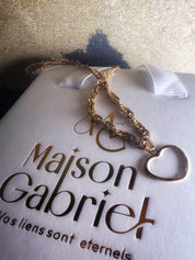 Pendentif "Grand Amour", Cœur ajouré en or 18 carats - Maison Gabriel