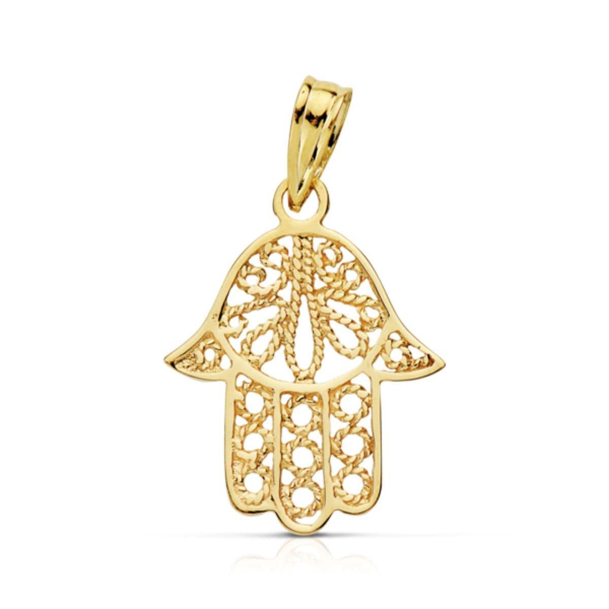 Pendentif Main de Fatima en or jaune 18 carats - Maison Gabriel