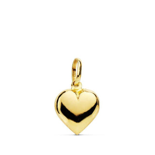 Pendentif ou jeton "Cœur d'or" en or jaune 18 carats, finition polie brillante - Maison Gabriel