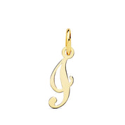 Pendentif ou jeton "Emprunte", lettre (initiale) calligraphiée en or jaune 18 carats - Maison Gabriel