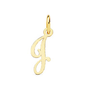 Pendentif ou jeton "Emprunte", lettre (initiale) calligraphiée en or jaune 18 carats - Maison Gabriel