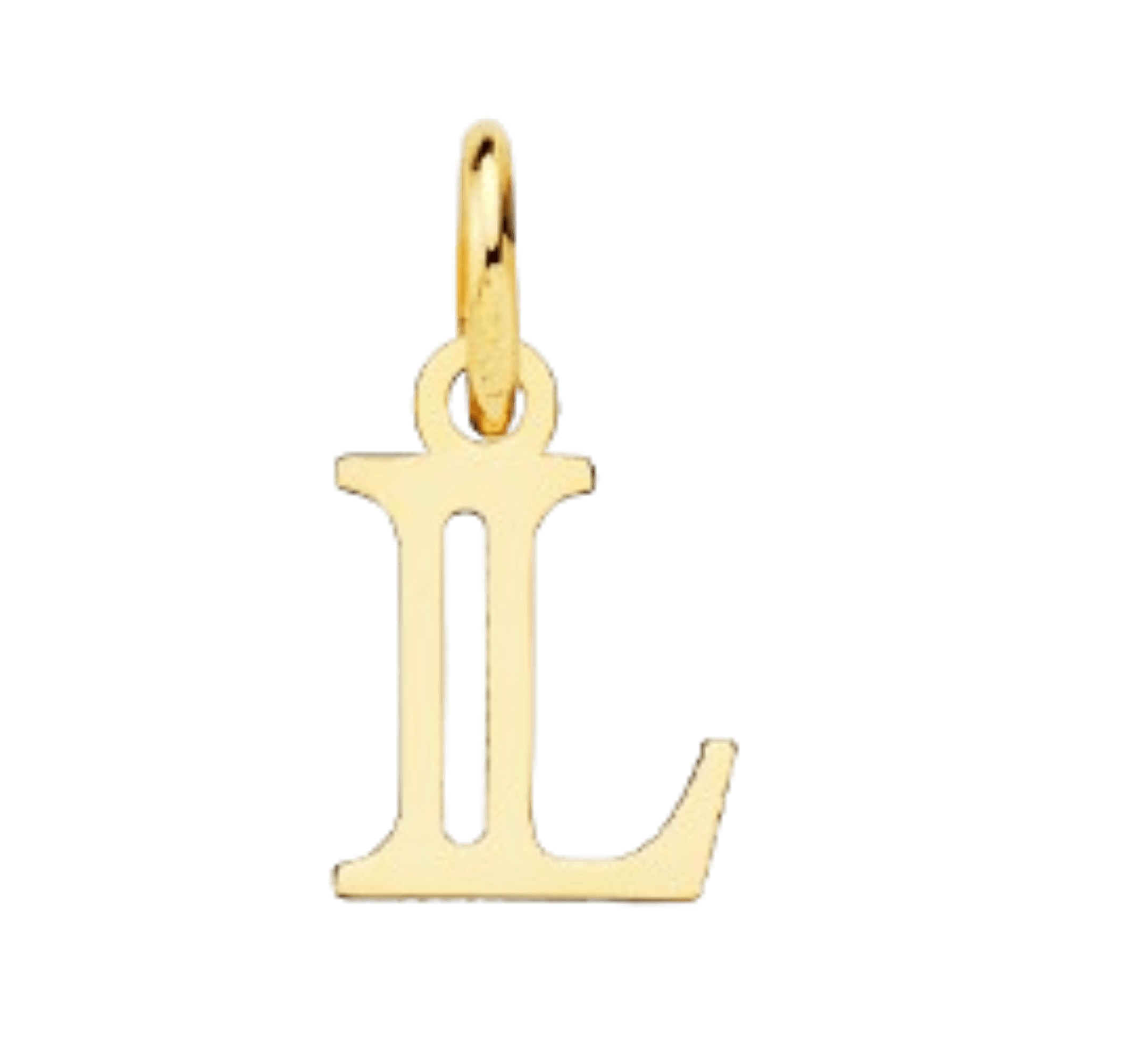 Pendentif Lettre E En Or 18K 750 – Or Jaune Dopazo, Neuf étiqueté