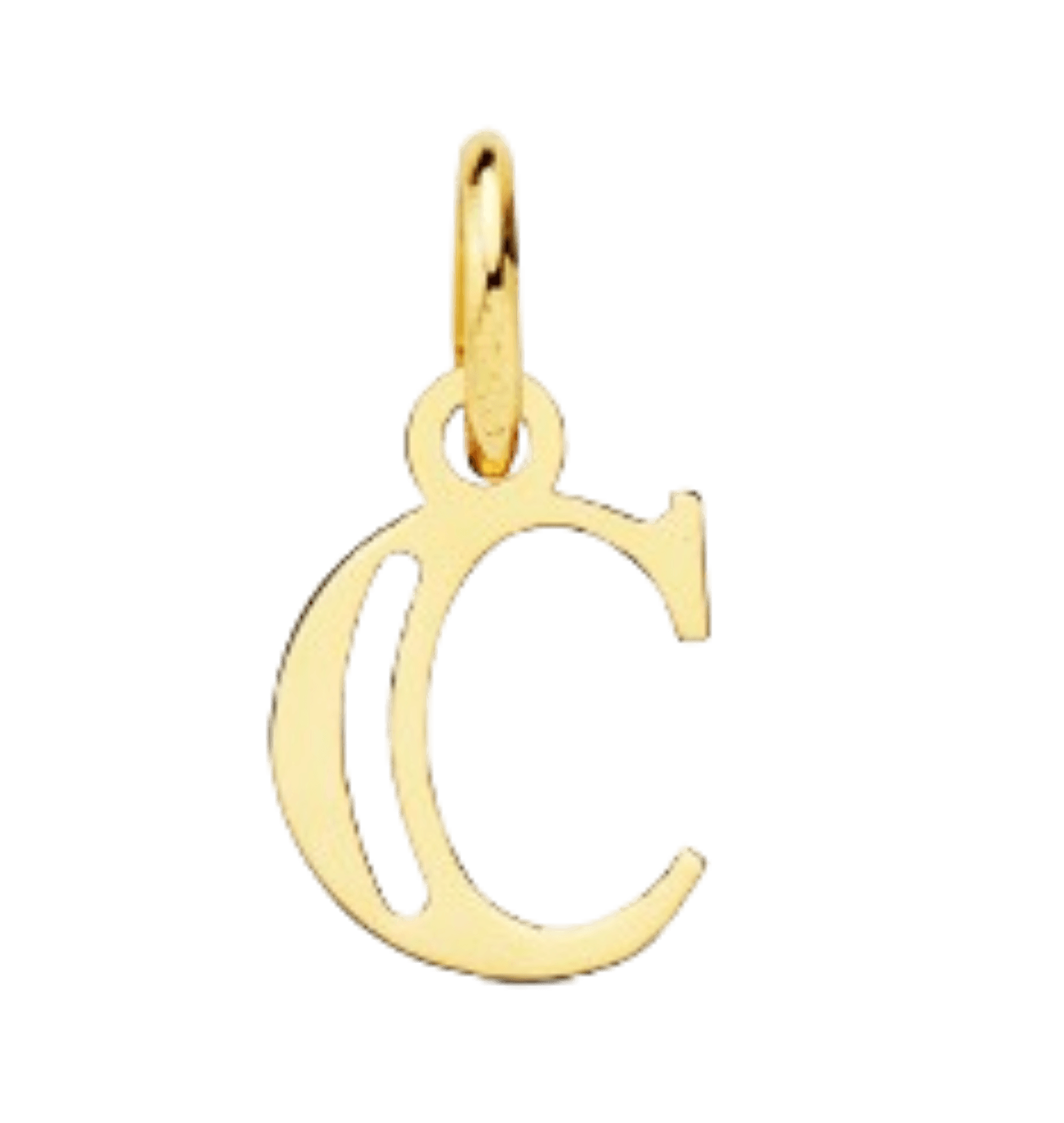 Pendentif ou jeton "Sigma", lettre majuscule ajourée en or 18 carats - Maison Gabriel