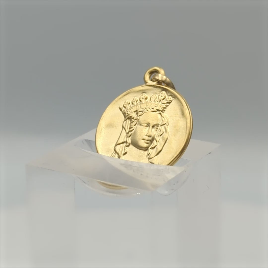 Médaille "Notre-Dame de Paris" en or jaune 18 carats